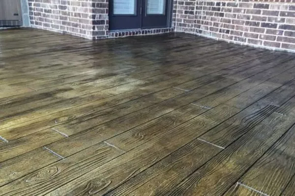 Wood Pattern Stamped Concrete